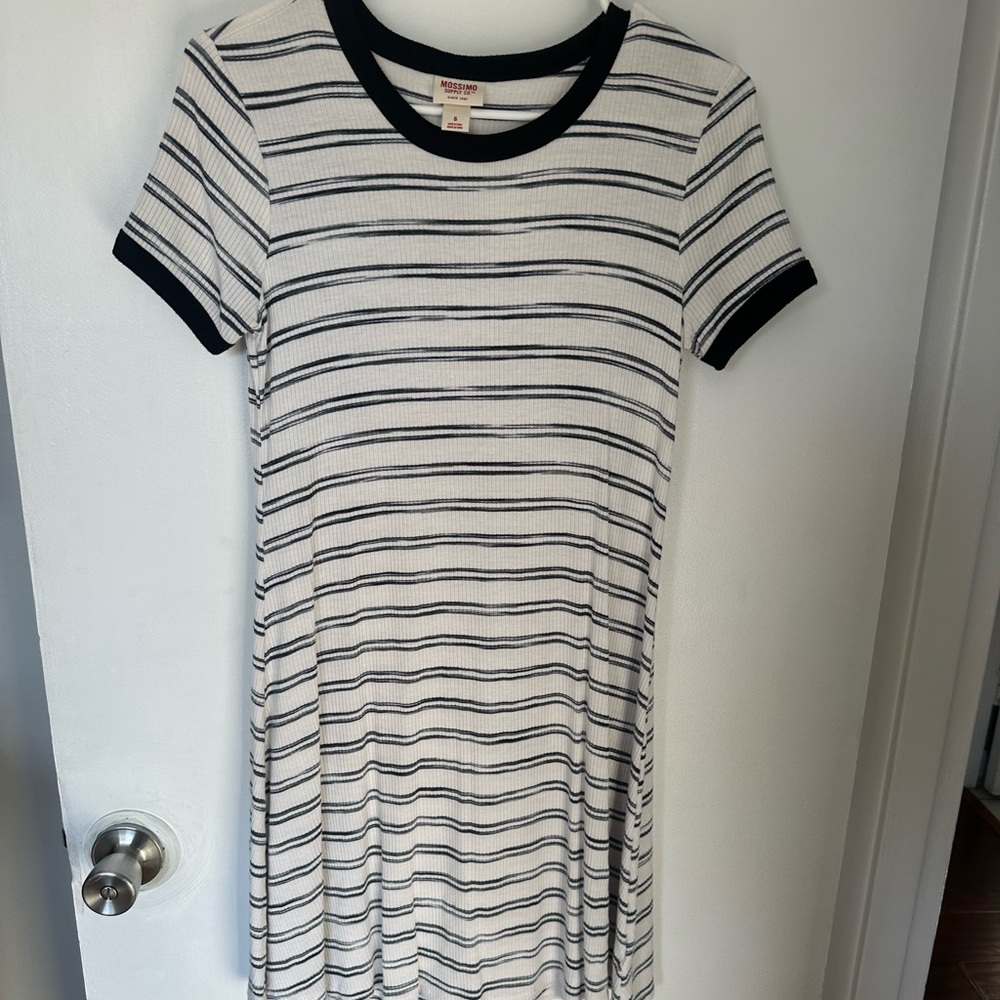 Mossimo Supply Co. blue and White Striped Tee